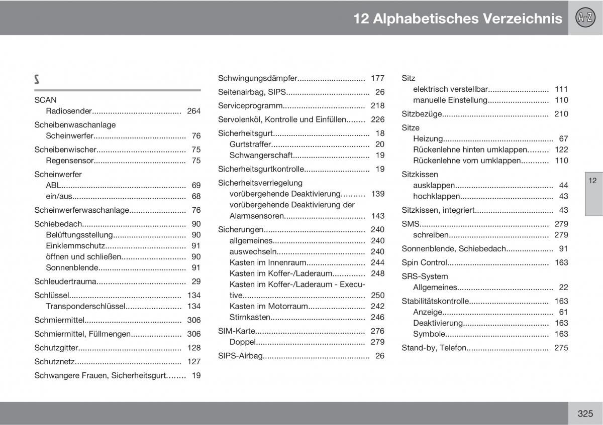 Volvo XC90 I 1 Handbuch / page 327