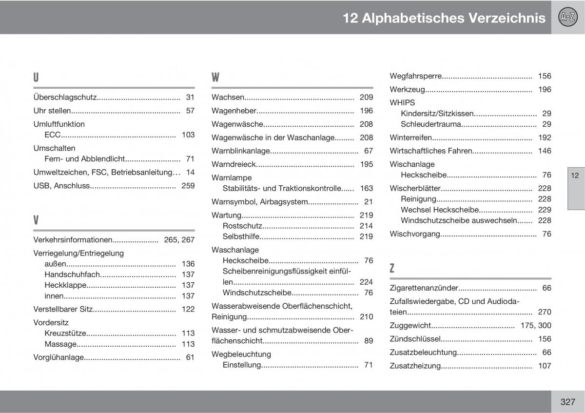 Volvo XC90 I 1 Handbuch / page 329