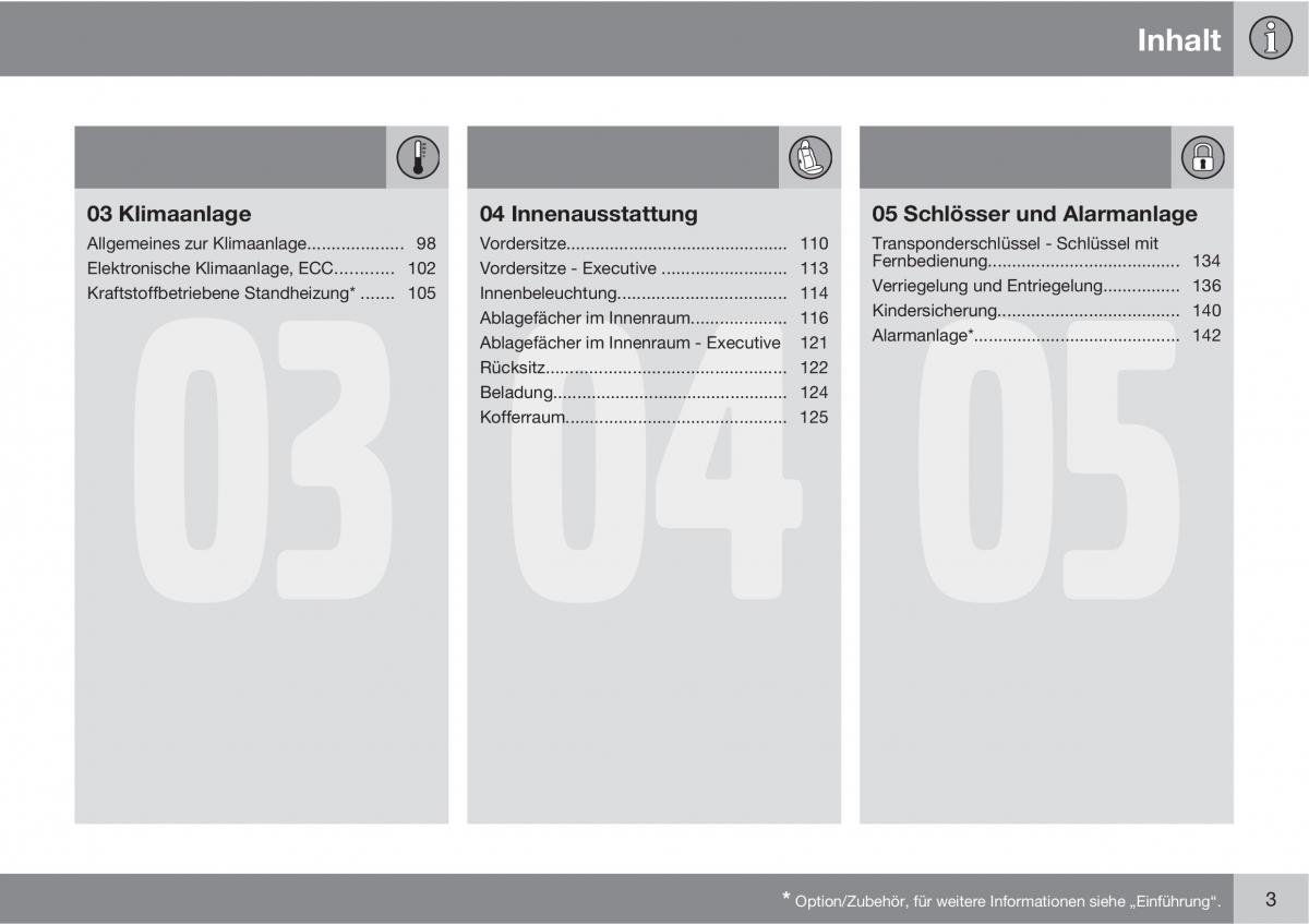 Volvo XC90 I 1 Handbuch / page 5