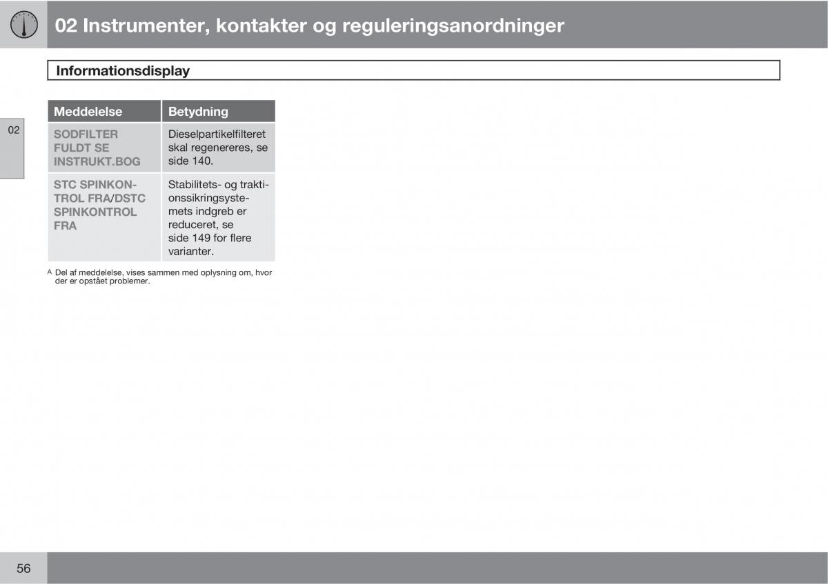 Volvo XC90 I 1 Bilens instruktionsbog / page 58