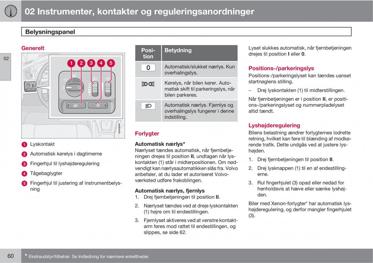 Volvo XC90 I 1 Bilens instruktionsbog / page 62