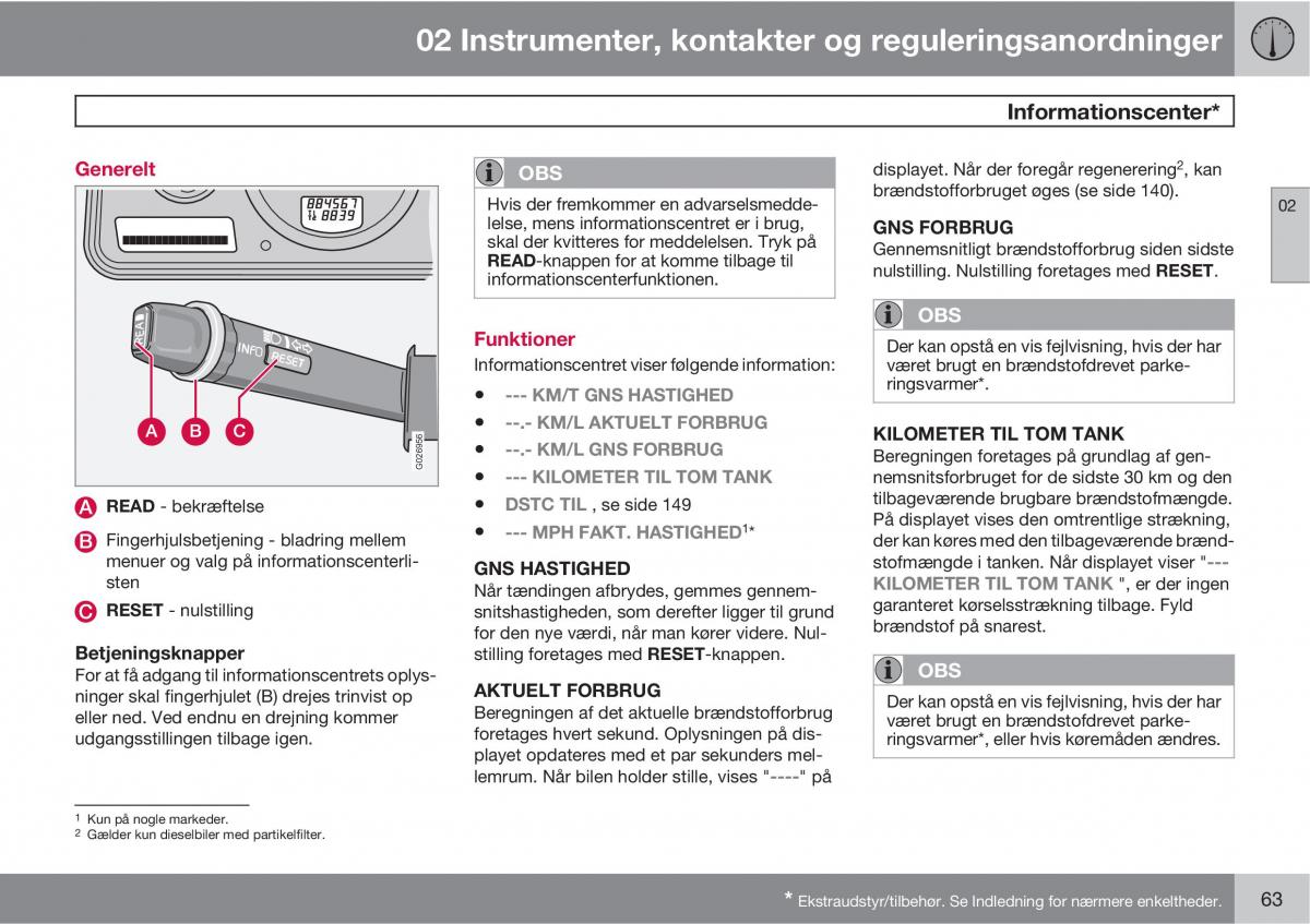 Volvo XC90 I 1 Bilens instruktionsbog / page 65