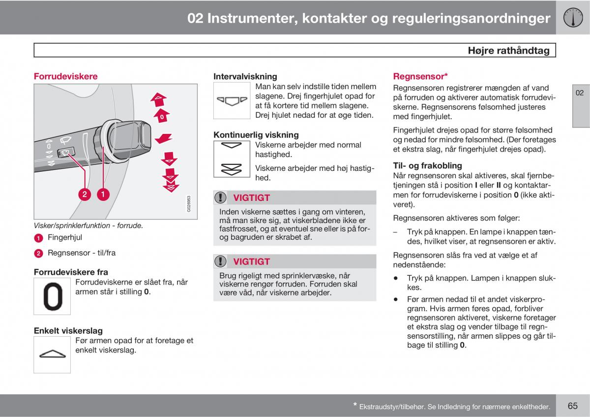 Volvo XC90 I 1 Bilens instruktionsbog / page 67