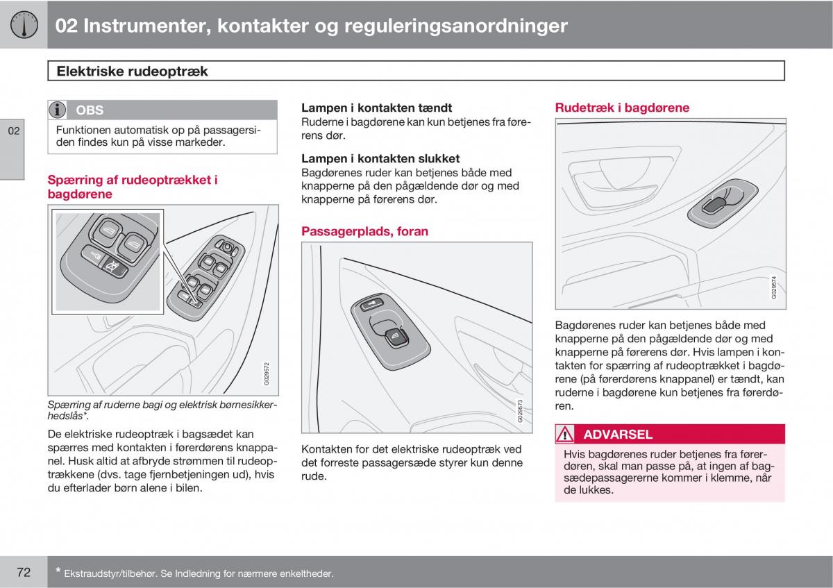 Volvo XC90 I 1 Bilens instruktionsbog / page 74