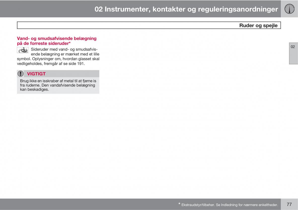 Volvo XC90 I 1 Bilens instruktionsbog / page 79