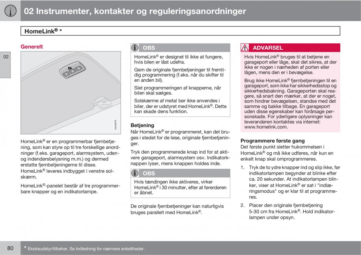 Volvo XC90 I 1 Bilens instruktionsbog / page 82