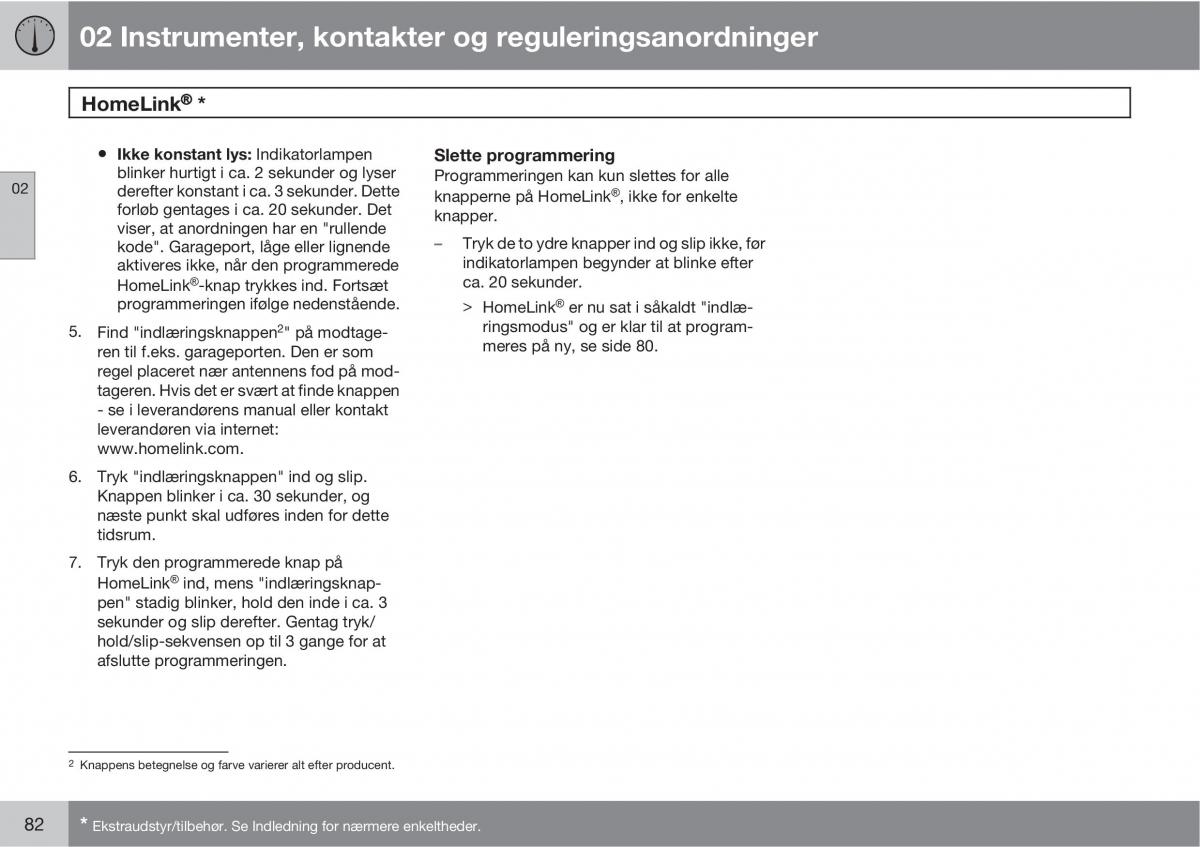 Volvo XC90 I 1 Bilens instruktionsbog / page 84