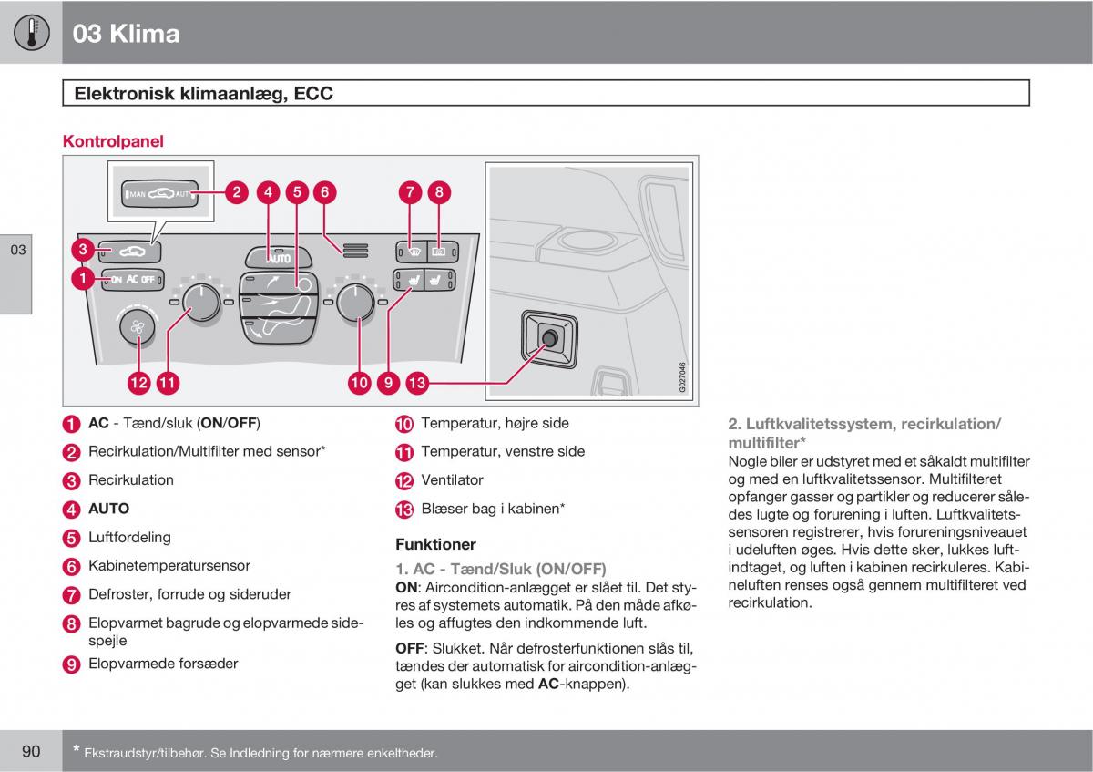 Volvo XC90 I 1 Bilens instruktionsbog / page 92