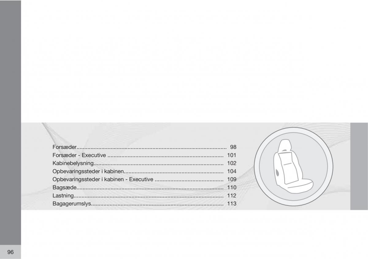 Volvo XC90 I 1 Bilens instruktionsbog / page 98