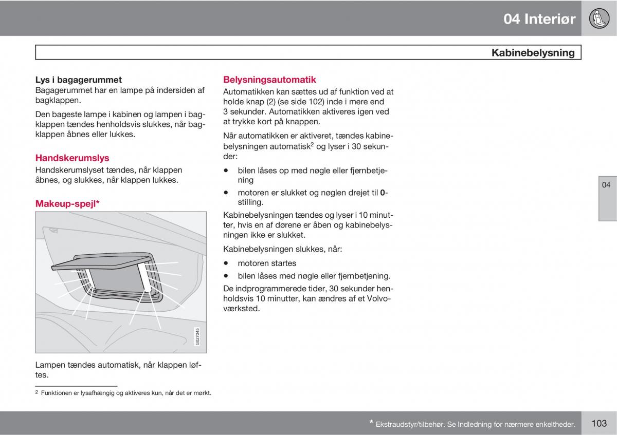 Volvo XC90 I 1 Bilens instruktionsbog / page 105