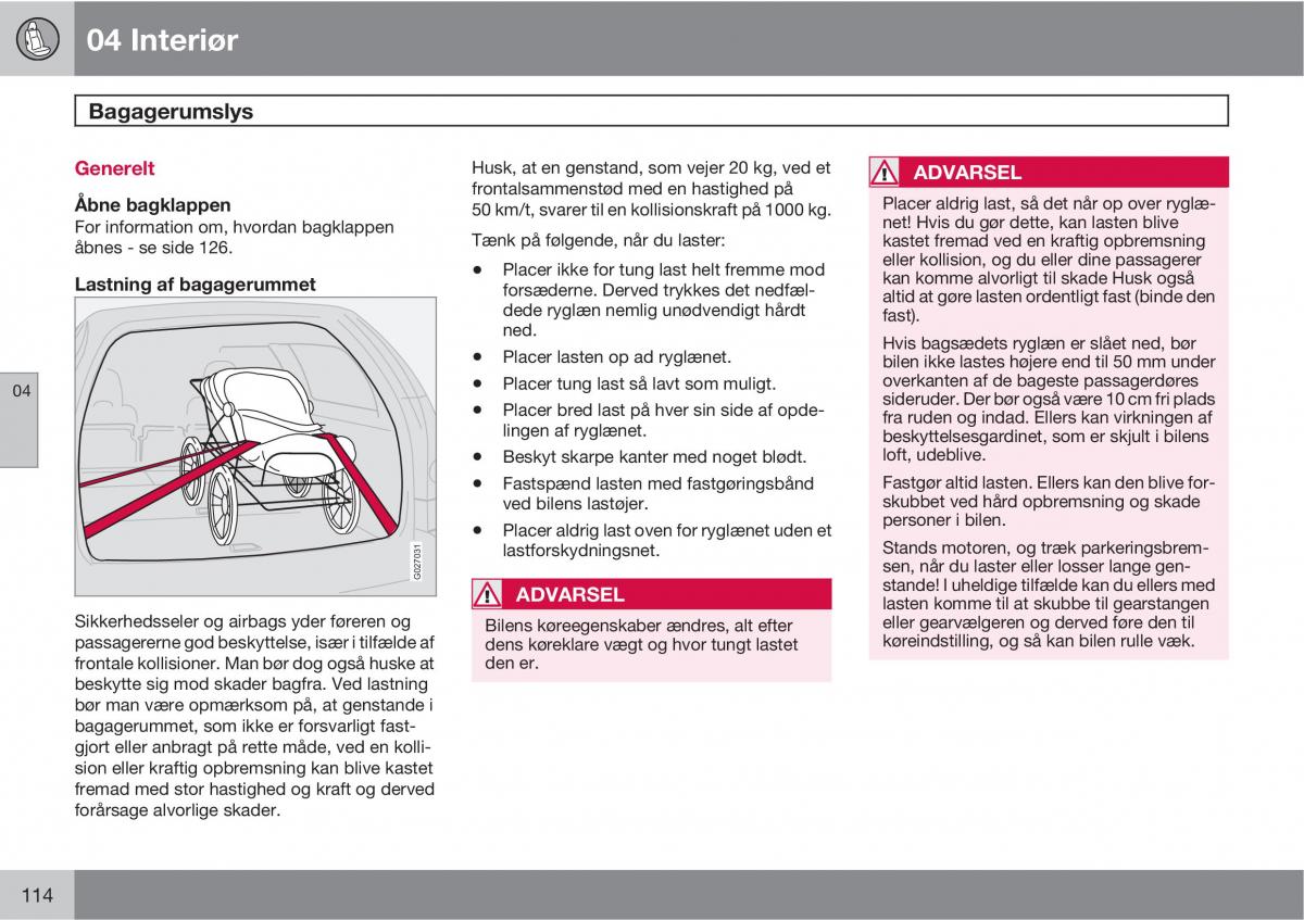 Volvo XC90 I 1 Bilens instruktionsbog / page 116