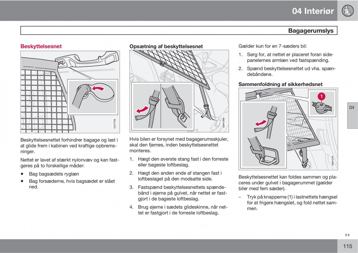 Volvo XC90 I 1 Bilens instruktionsbog / page 117