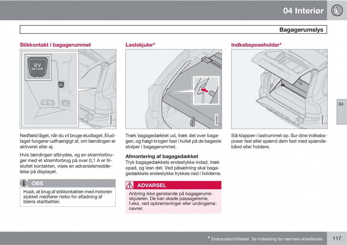 Volvo XC90 I 1 Bilens instruktionsbog / page 119