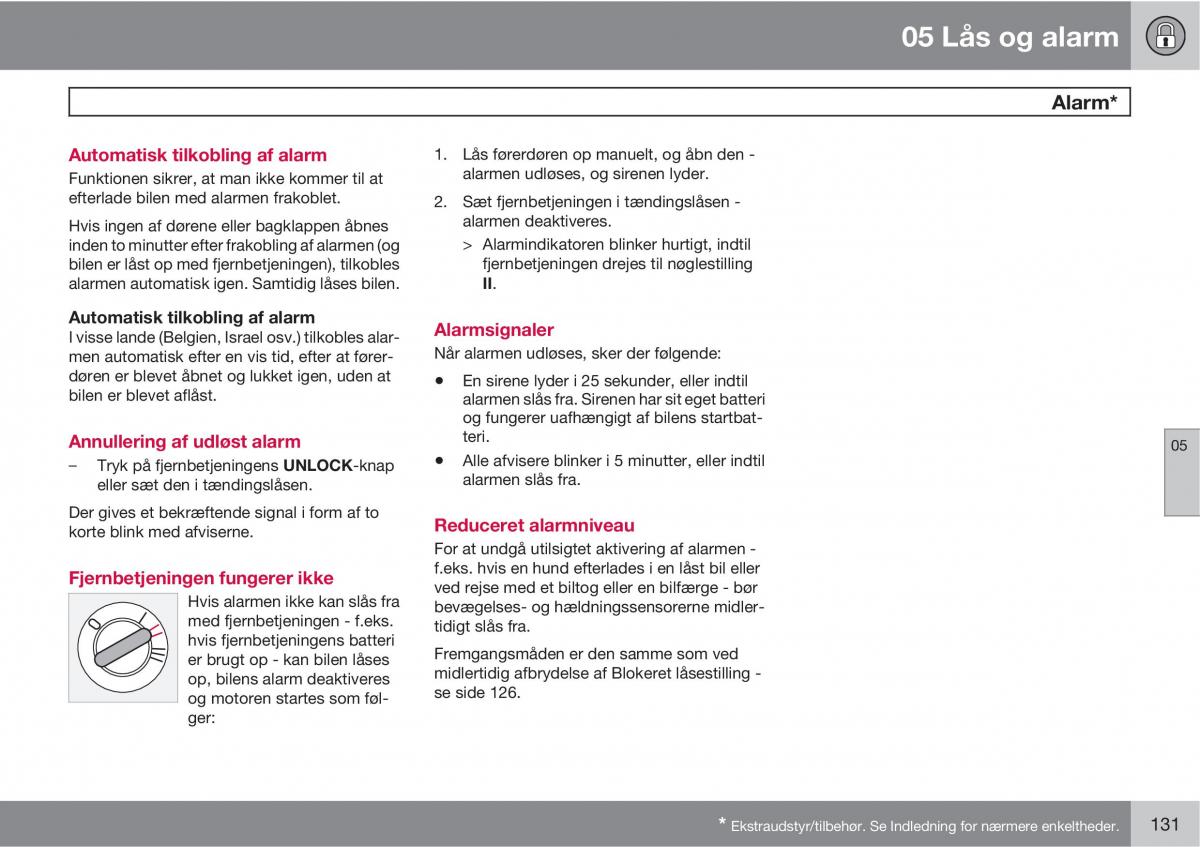 Volvo XC90 I 1 Bilens instruktionsbog / page 133