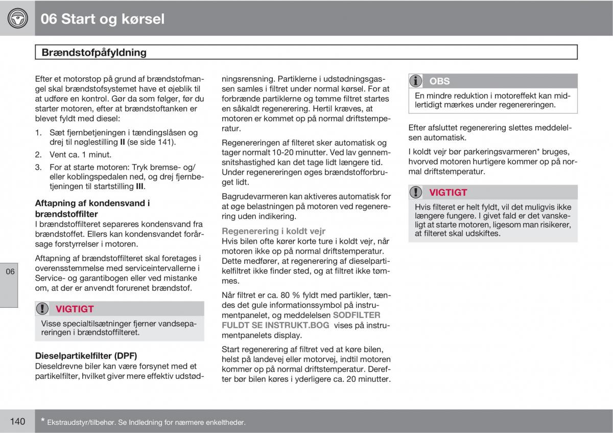 Volvo XC90 I 1 Bilens instruktionsbog / page 142