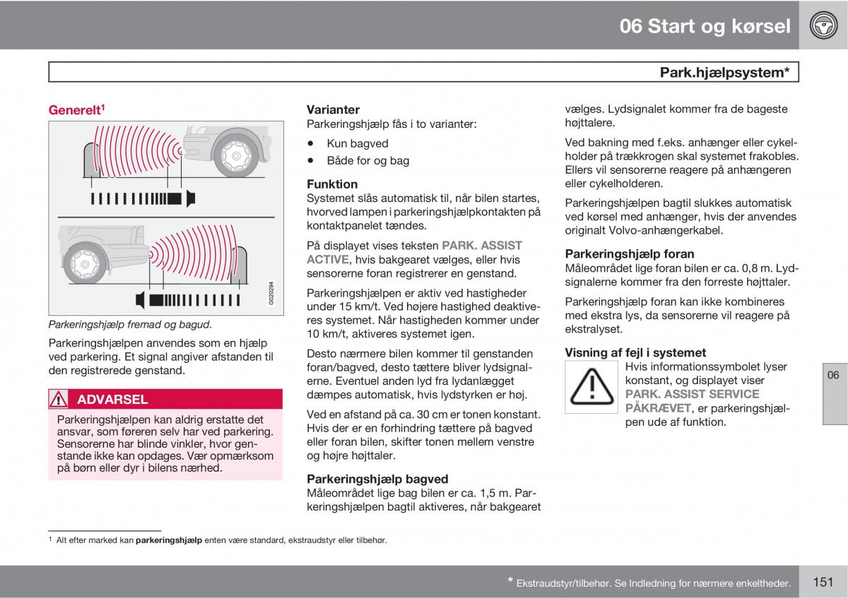 Volvo XC90 I 1 Bilens instruktionsbog / page 153