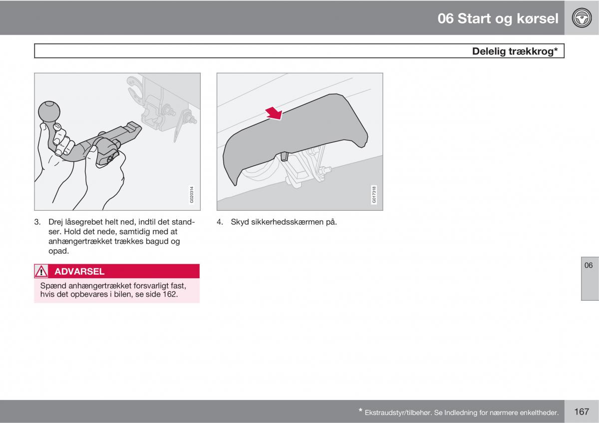 Volvo XC90 I 1 Bilens instruktionsbog / page 169