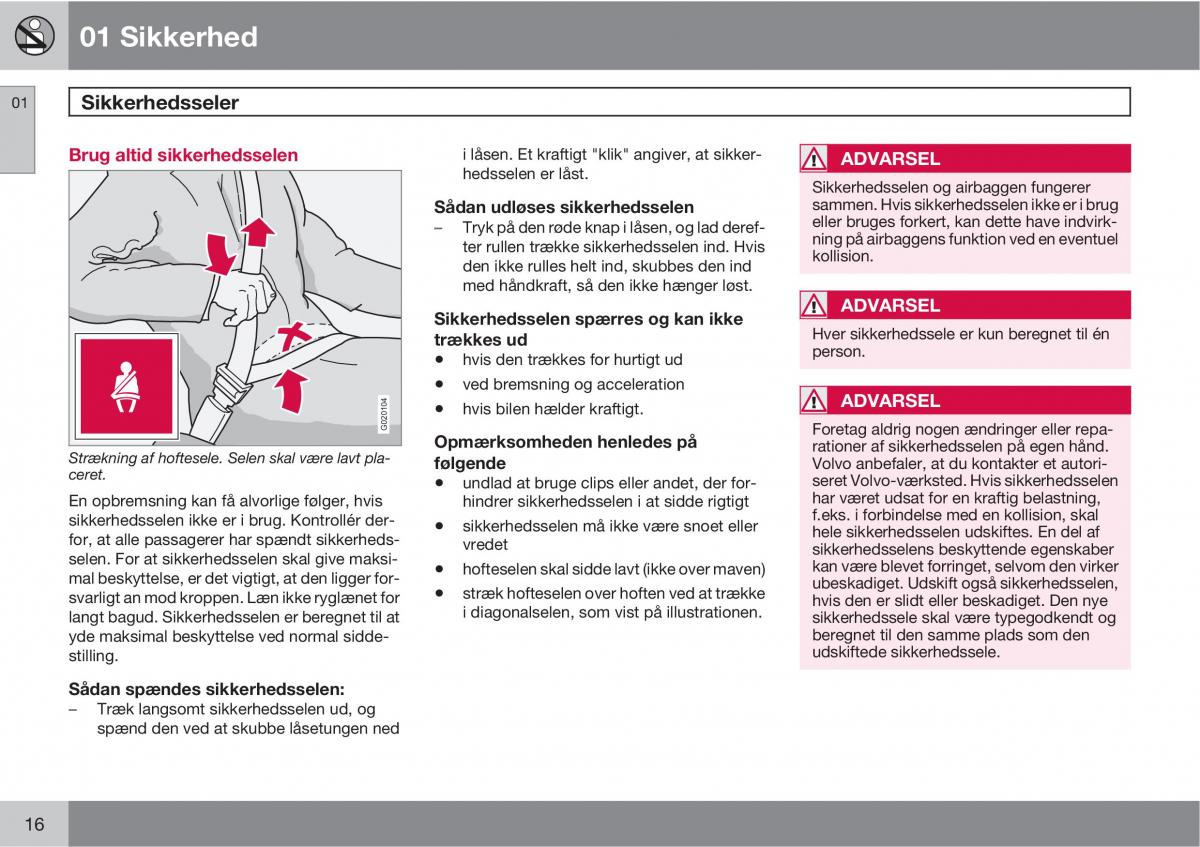 Volvo XC90 I 1 Bilens instruktionsbog / page 18