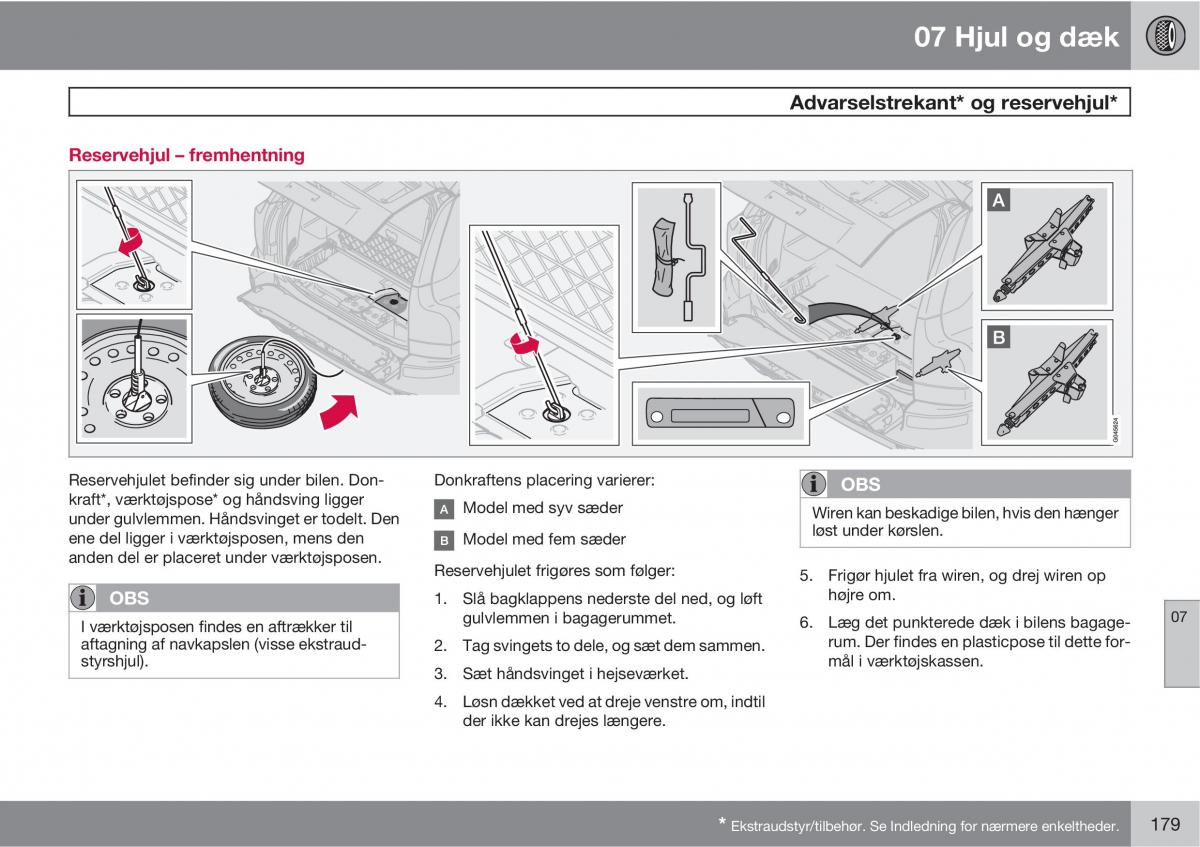 Volvo XC90 I 1 Bilens instruktionsbog / page 181