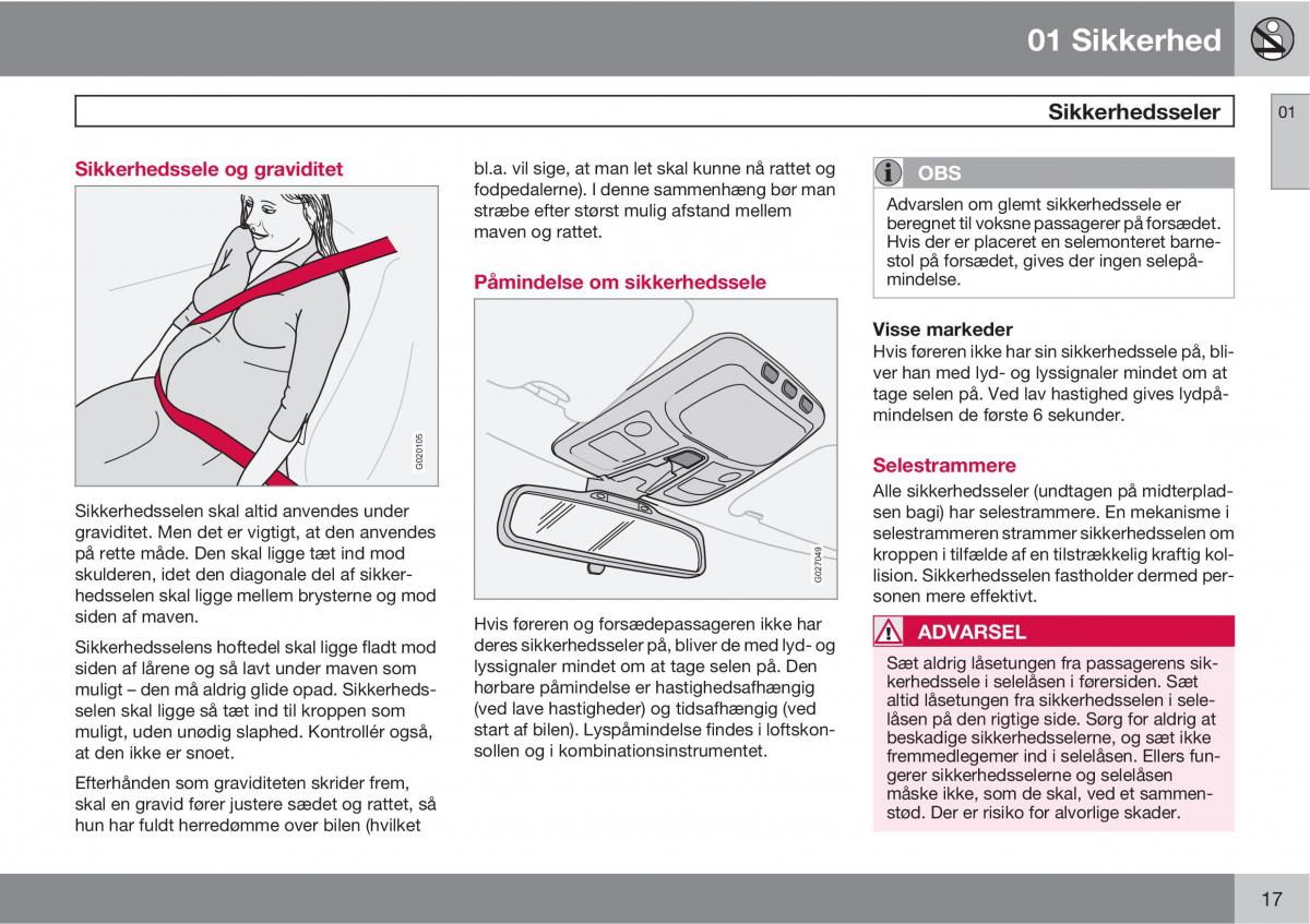 Volvo XC90 I 1 Bilens instruktionsbog / page 19