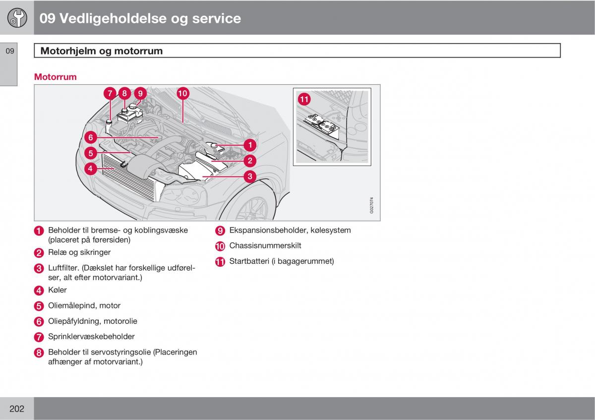 Volvo XC90 I 1 Bilens instruktionsbog / page 204