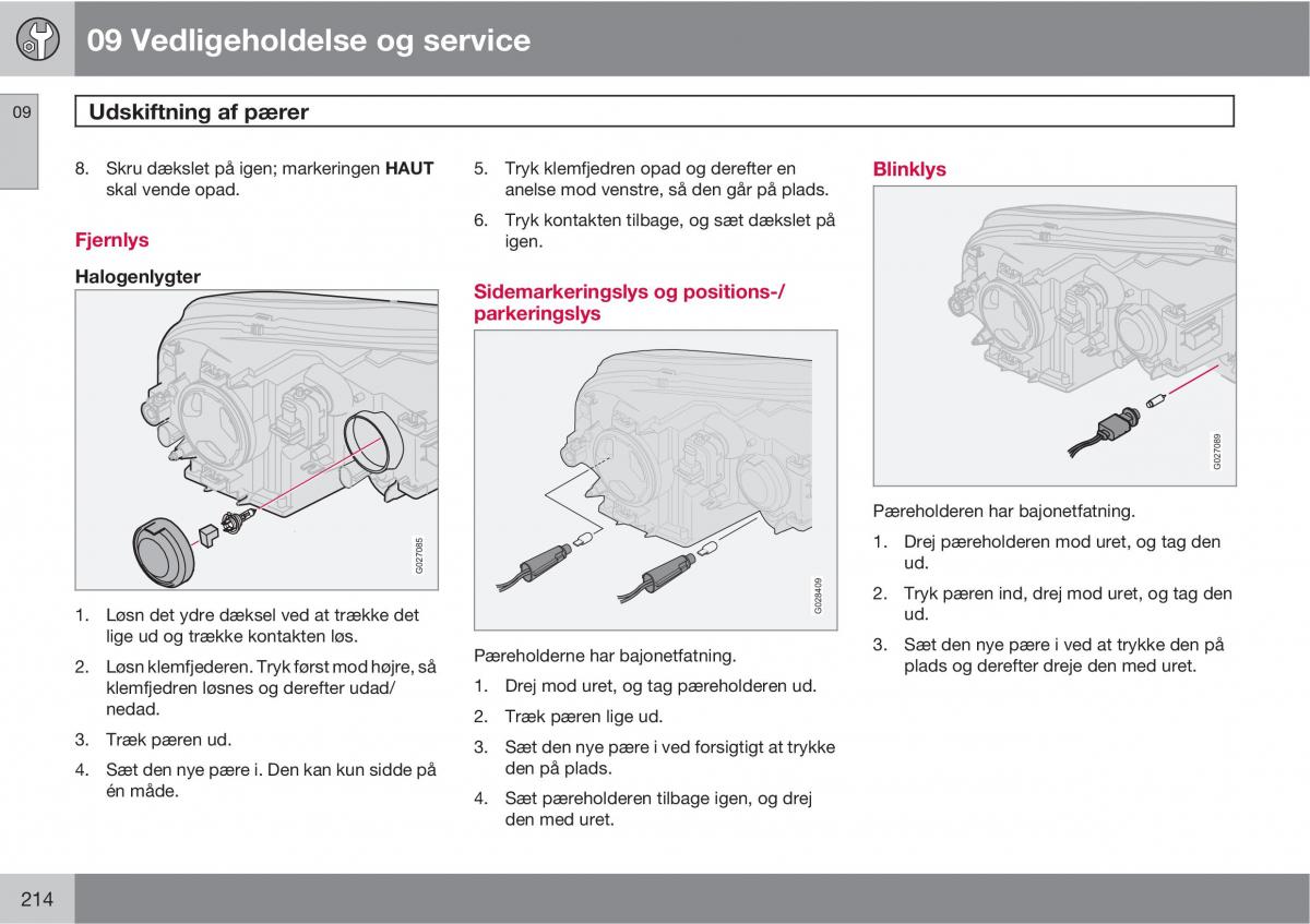 Volvo XC90 I 1 Bilens instruktionsbog / page 216