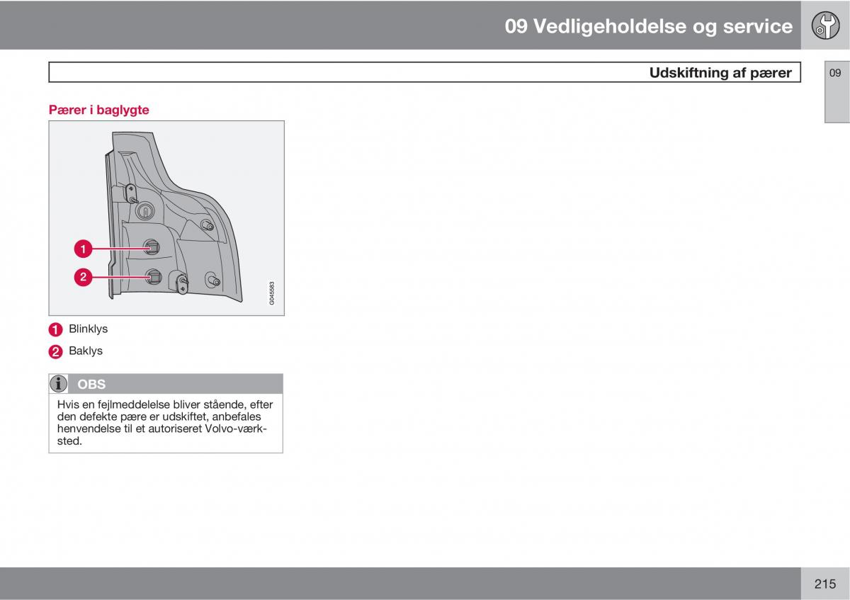 Volvo XC90 I 1 Bilens instruktionsbog / page 217