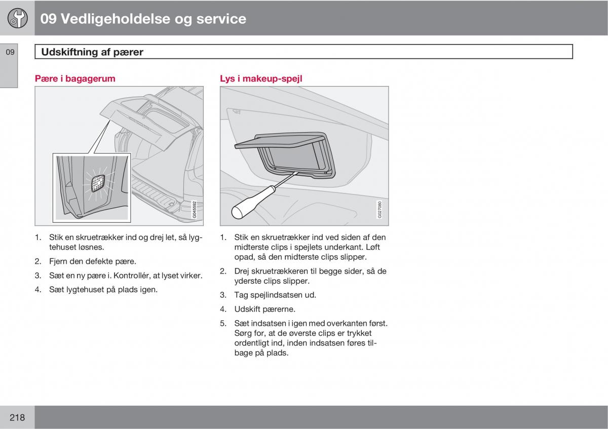 Volvo XC90 I 1 Bilens instruktionsbog / page 220