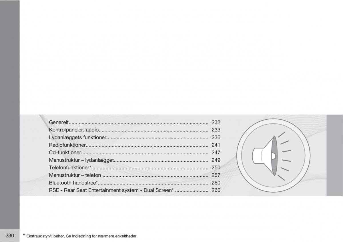 Volvo XC90 I 1 Bilens instruktionsbog / page 232