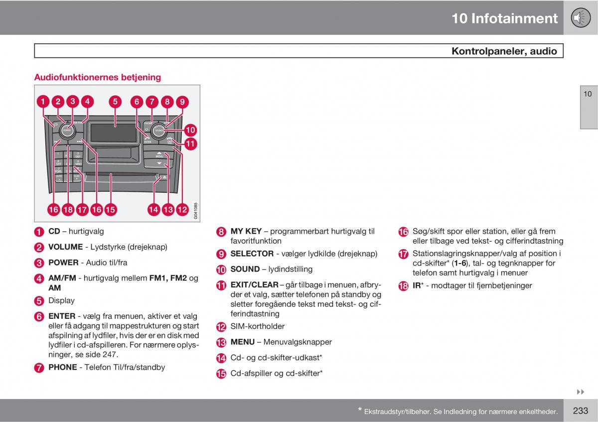 Volvo XC90 I 1 Bilens instruktionsbog / page 235