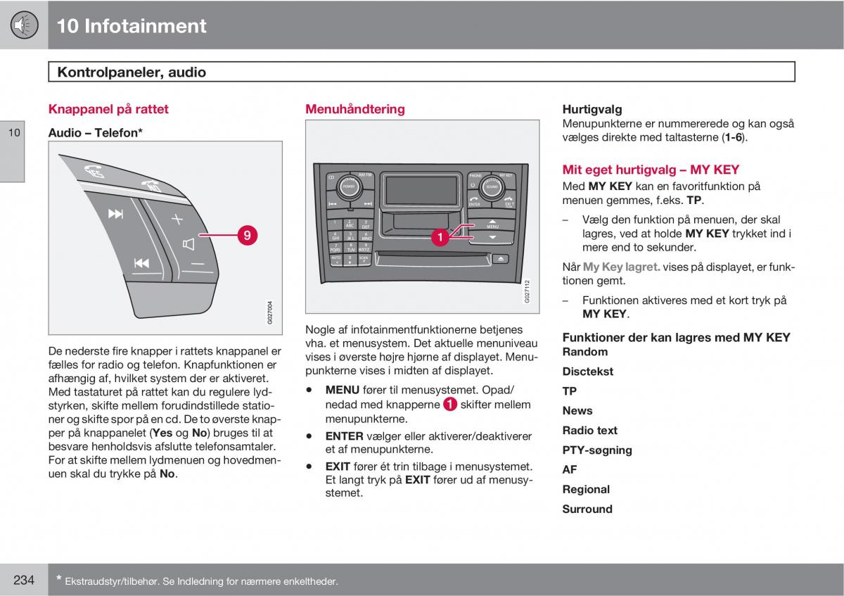 Volvo XC90 I 1 Bilens instruktionsbog / page 236