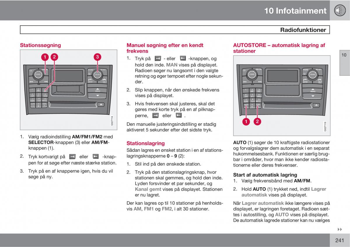 Volvo XC90 I 1 Bilens instruktionsbog / page 243