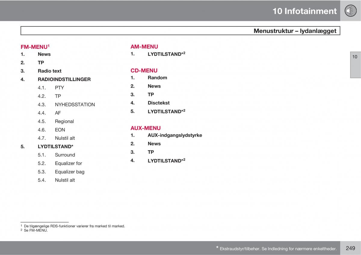 Volvo XC90 I 1 Bilens instruktionsbog / page 251