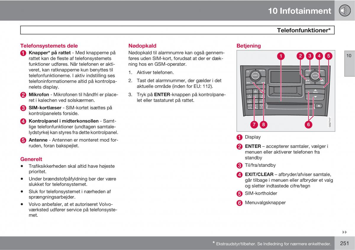 Volvo XC90 I 1 Bilens instruktionsbog / page 253