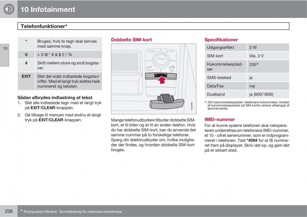 Volvo XC90 I 1 Bilens instruktionsbog / page 258