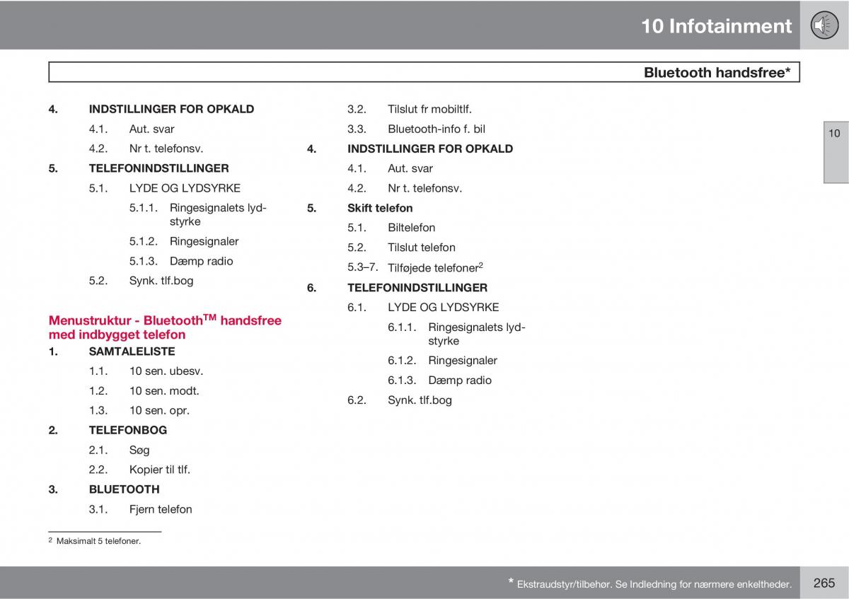 Volvo XC90 I 1 Bilens instruktionsbog / page 267