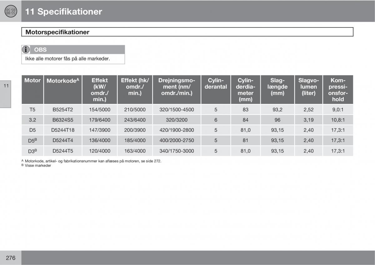 Volvo XC90 I 1 Bilens instruktionsbog / page 278