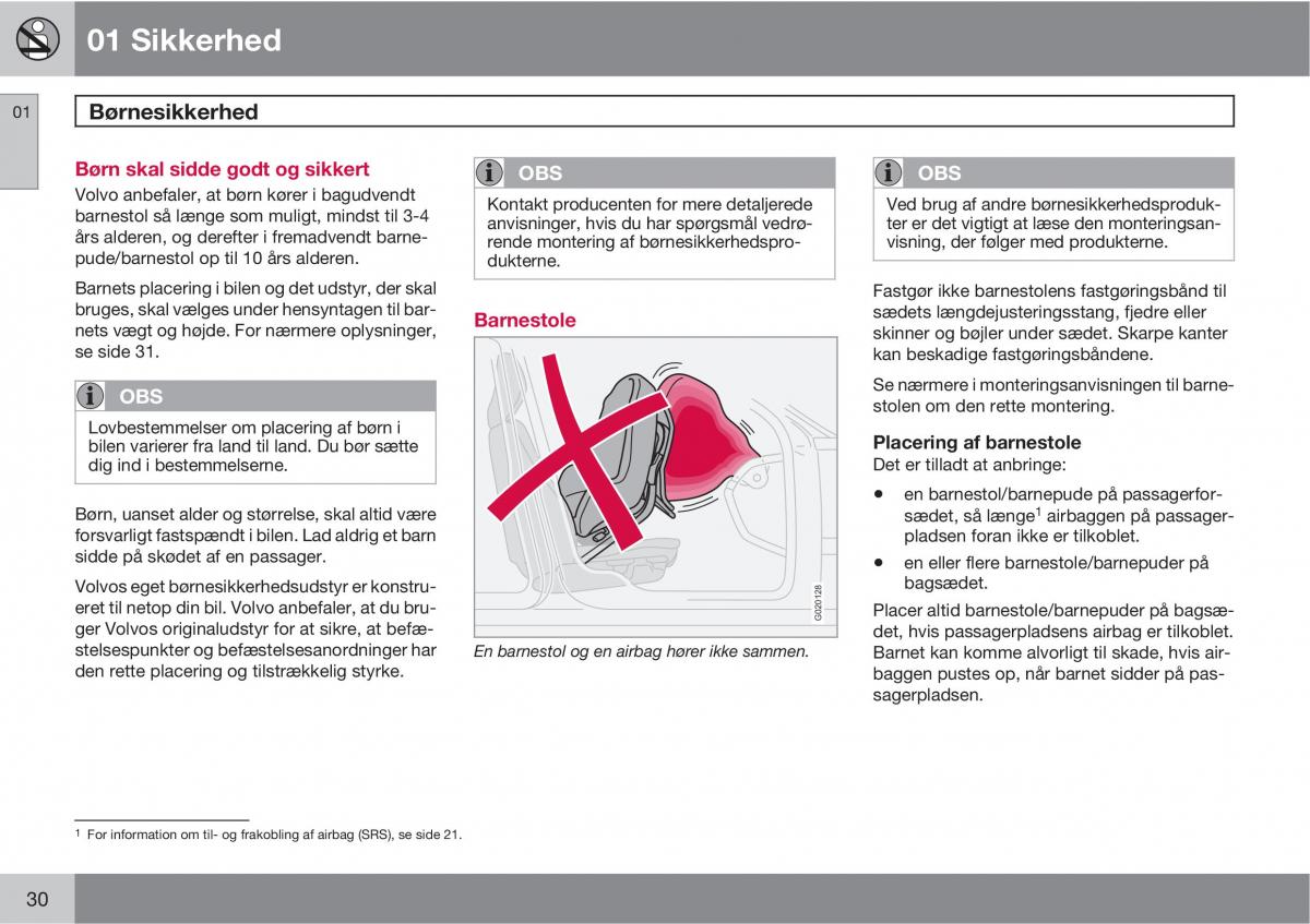 Volvo XC90 I 1 Bilens instruktionsbog / page 32