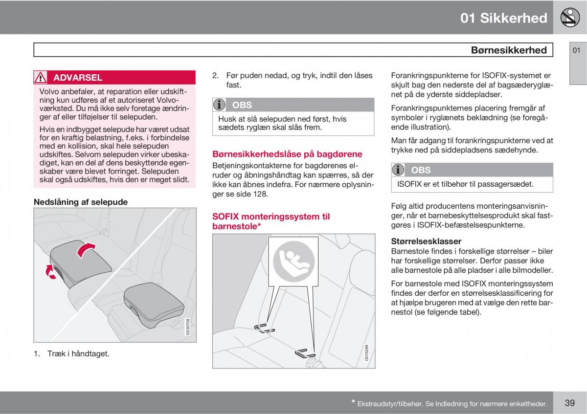 Volvo XC90 I 1 Bilens instruktionsbog / page 41