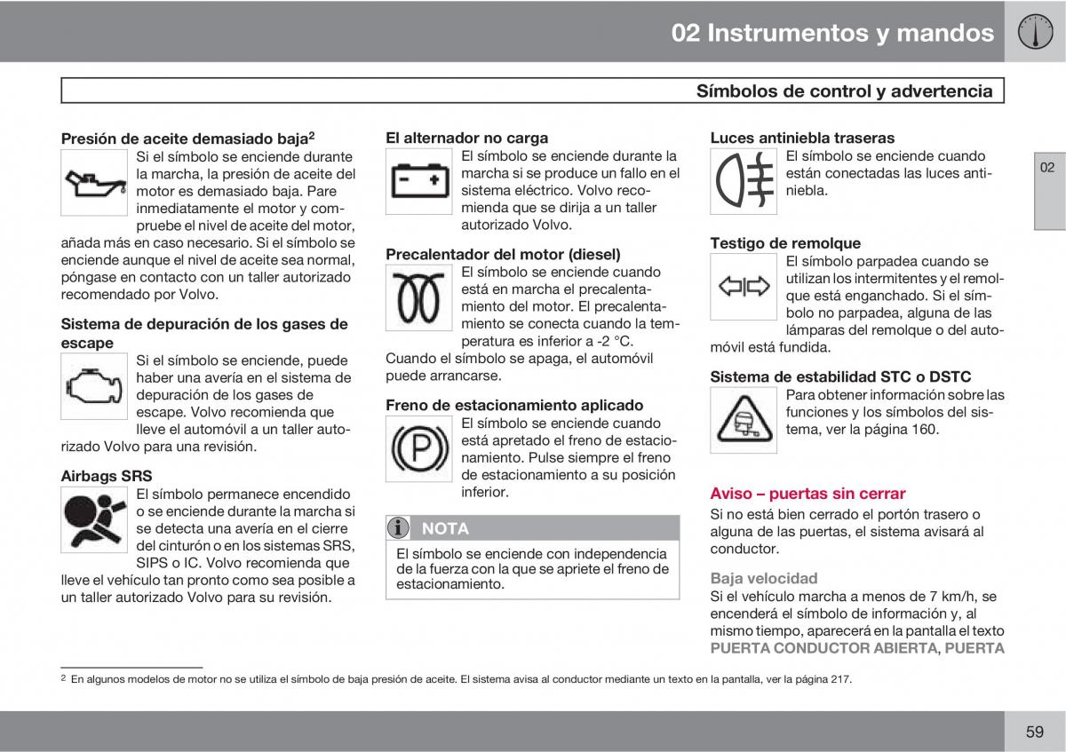 Volvo XC90 I 1 manual del propietario / page 61