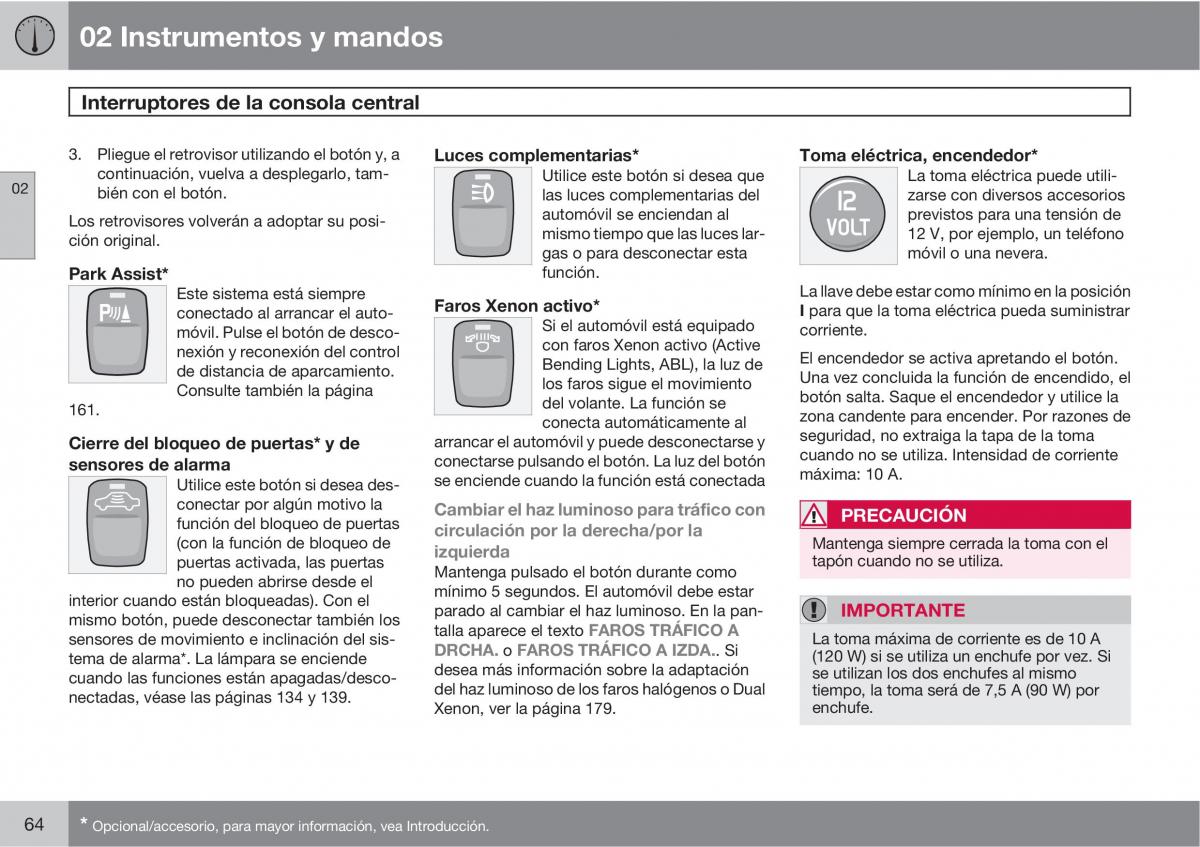 Volvo XC90 I 1 manual del propietario / page 66