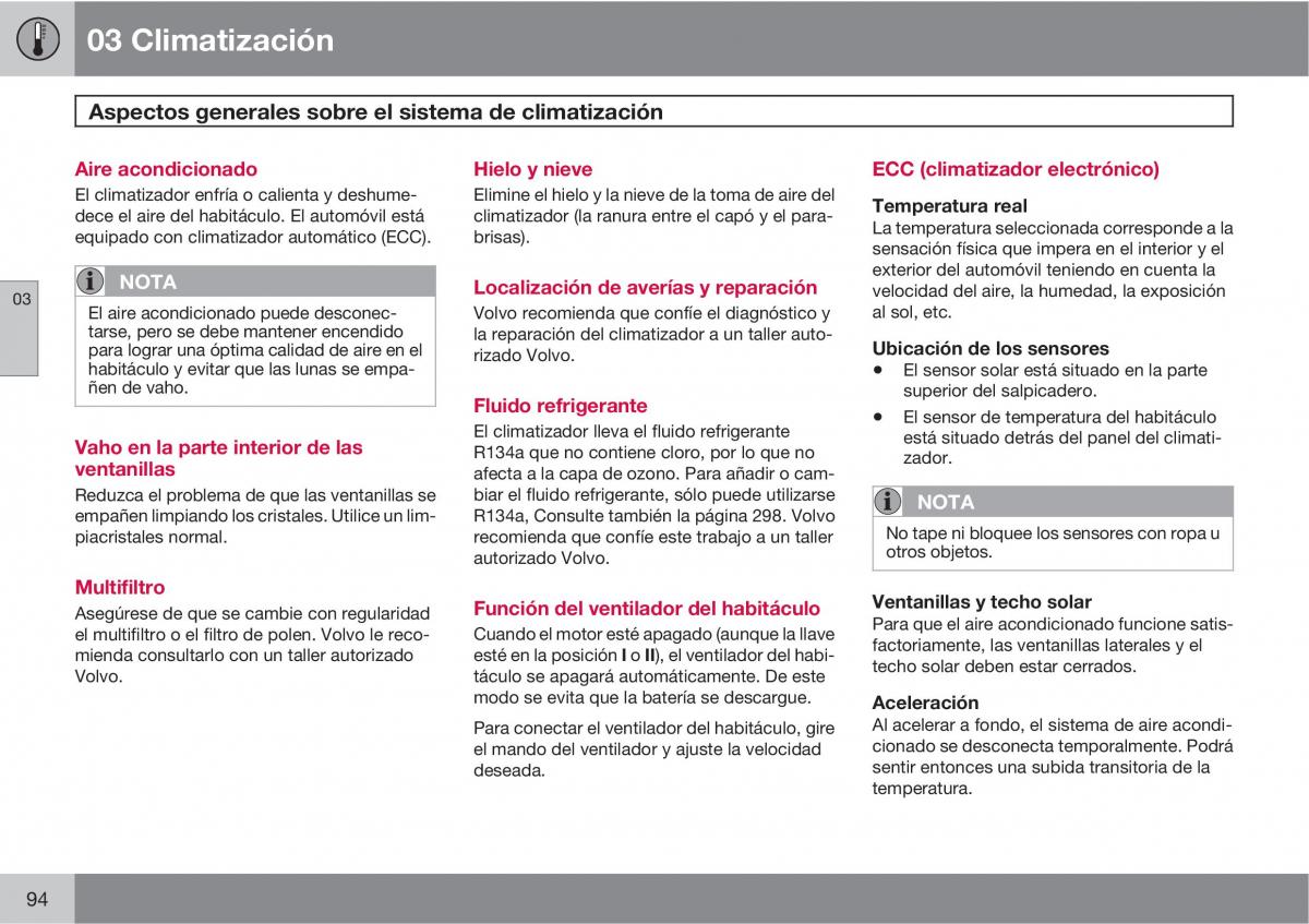 Volvo XC90 I 1 manual del propietario / page 96