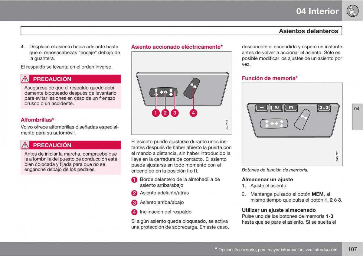 Volvo XC90 I 1 manual del propietario / page 109