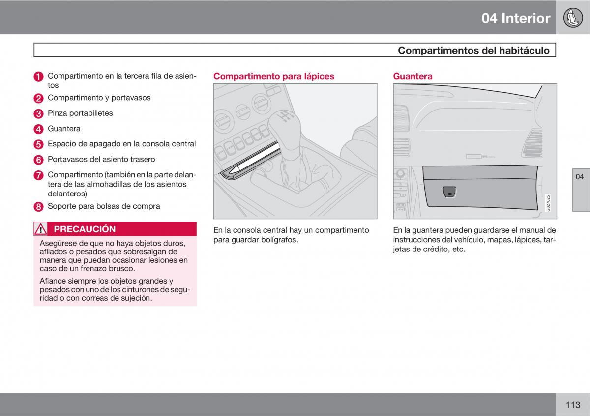 Volvo XC90 I 1 manual del propietario / page 115