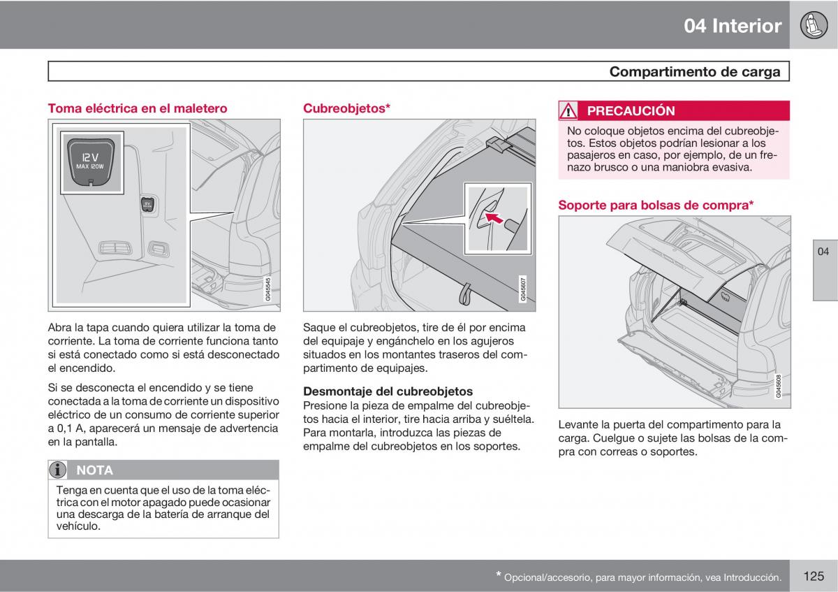 Volvo XC90 I 1 manual del propietario / page 127