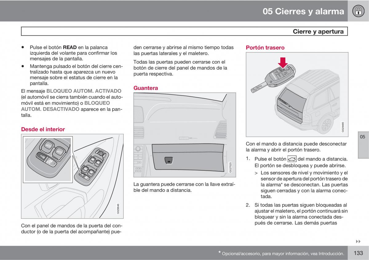 Volvo XC90 I 1 manual del propietario / page 135