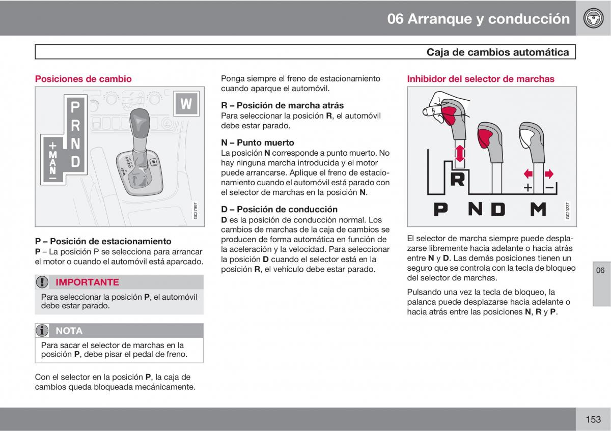 Volvo XC90 I 1 manual del propietario / page 155