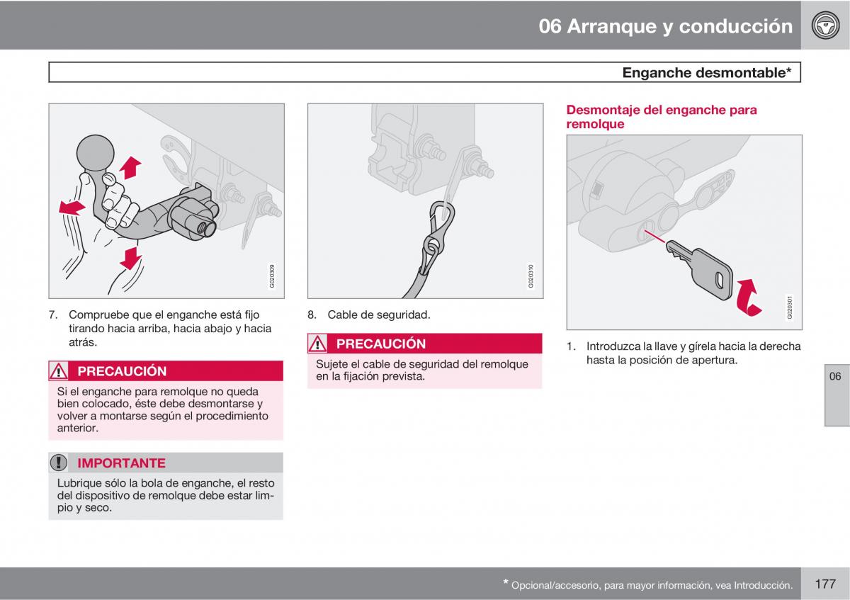 Volvo XC90 I 1 manual del propietario / page 179