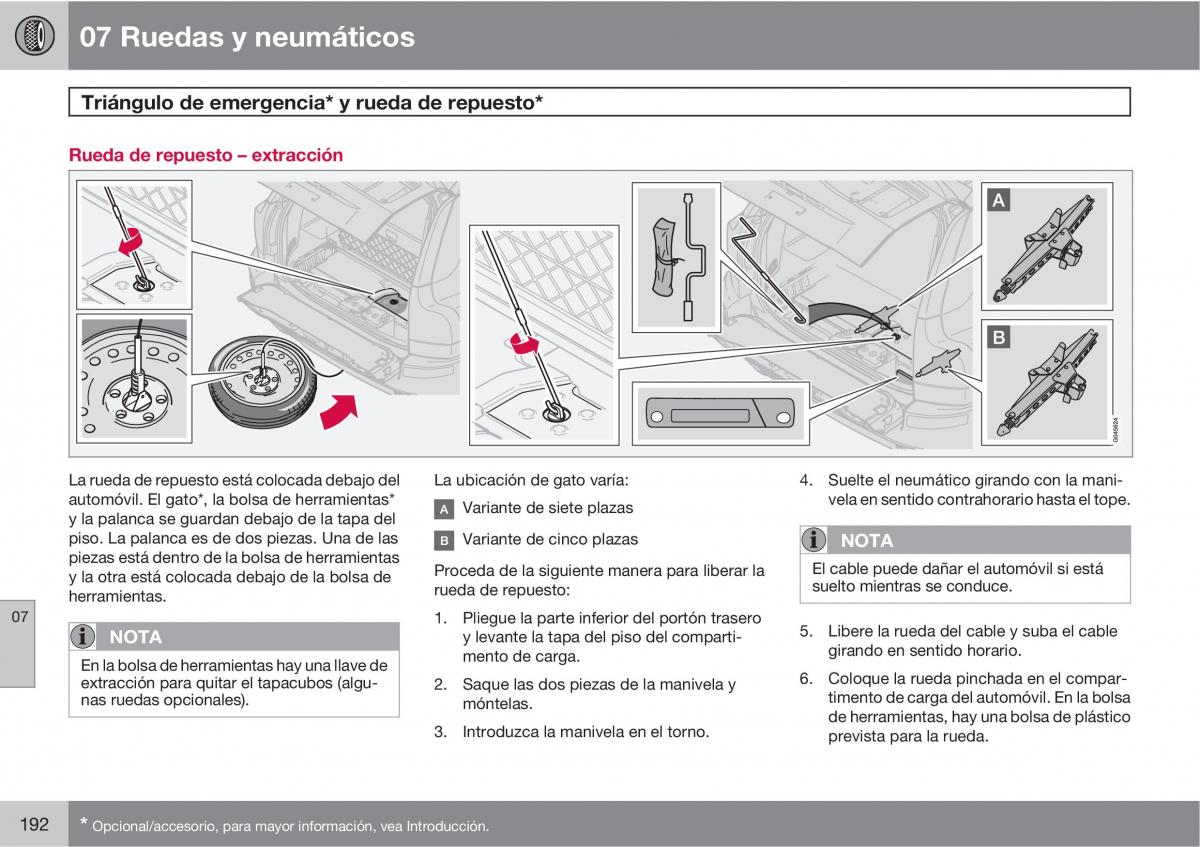 Volvo XC90 I 1 manual del propietario / page 194