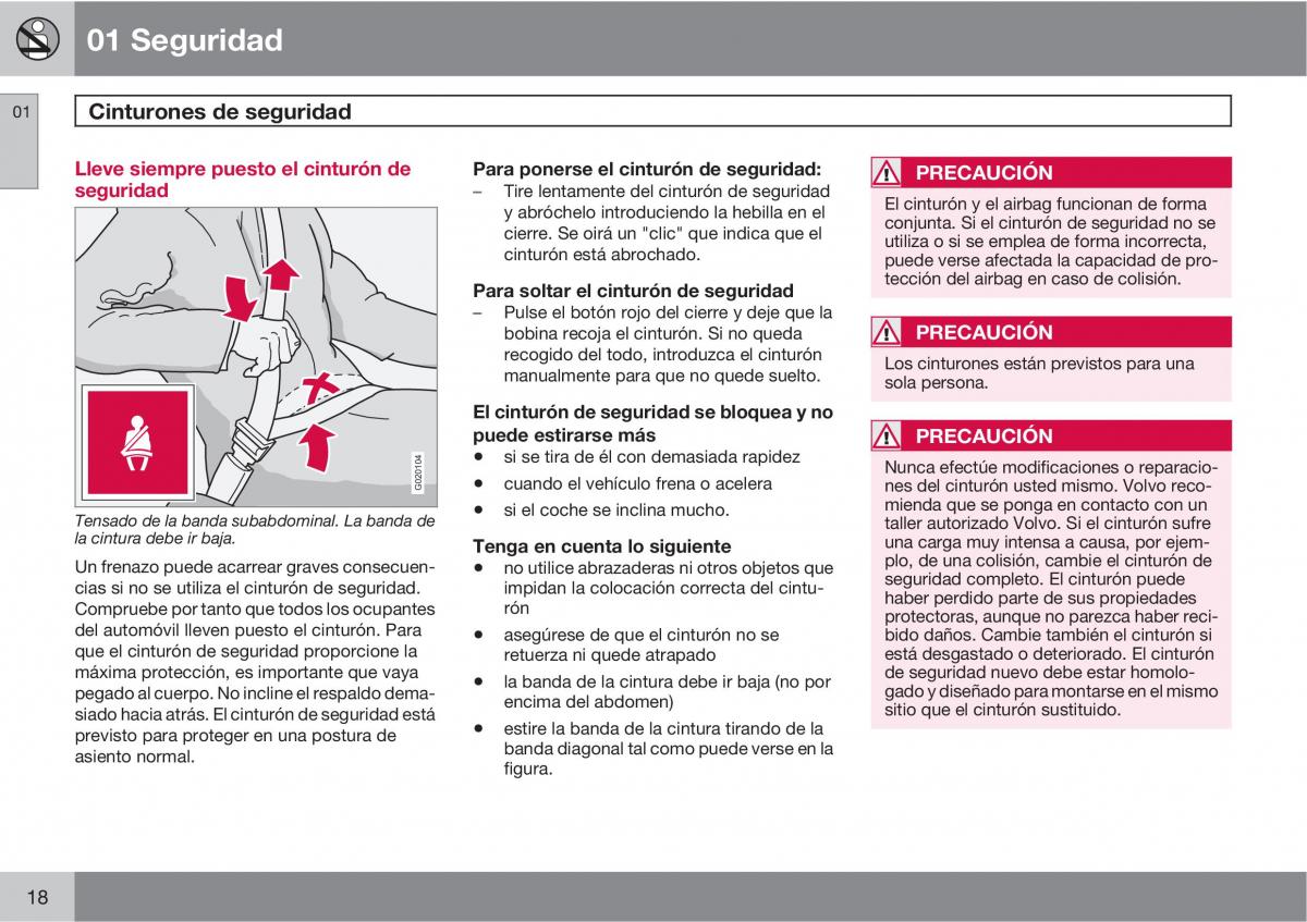 Volvo XC90 I 1 manual del propietario / page 20